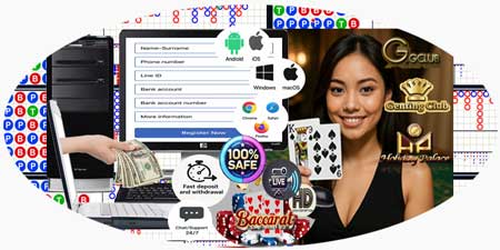 สมัครบาคาร่าออนไลน์ เกมส์คาสิโน ผ่านเว็บ เล่นสด ลุ้นจริง ได้เงินจริงแบบเรียลไทม์